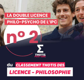 L&rsquo;IPC n°2 du classement Thotis des licences de philosophie